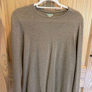 Light Brown L.L. Bean Cashmere Sweater